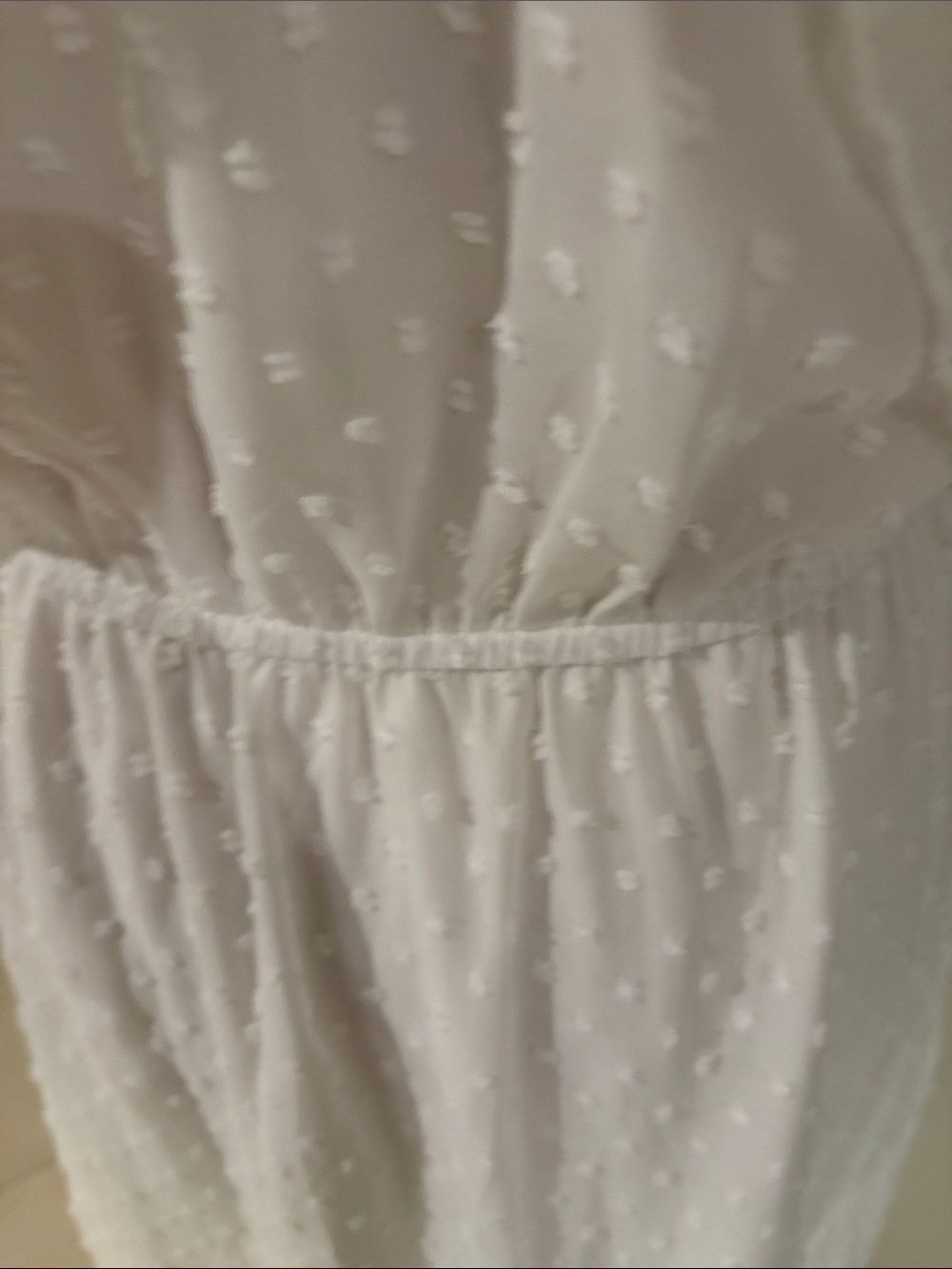 NWOT small Swiss dot off shoulder dress 1924 - Picture 5 of 7